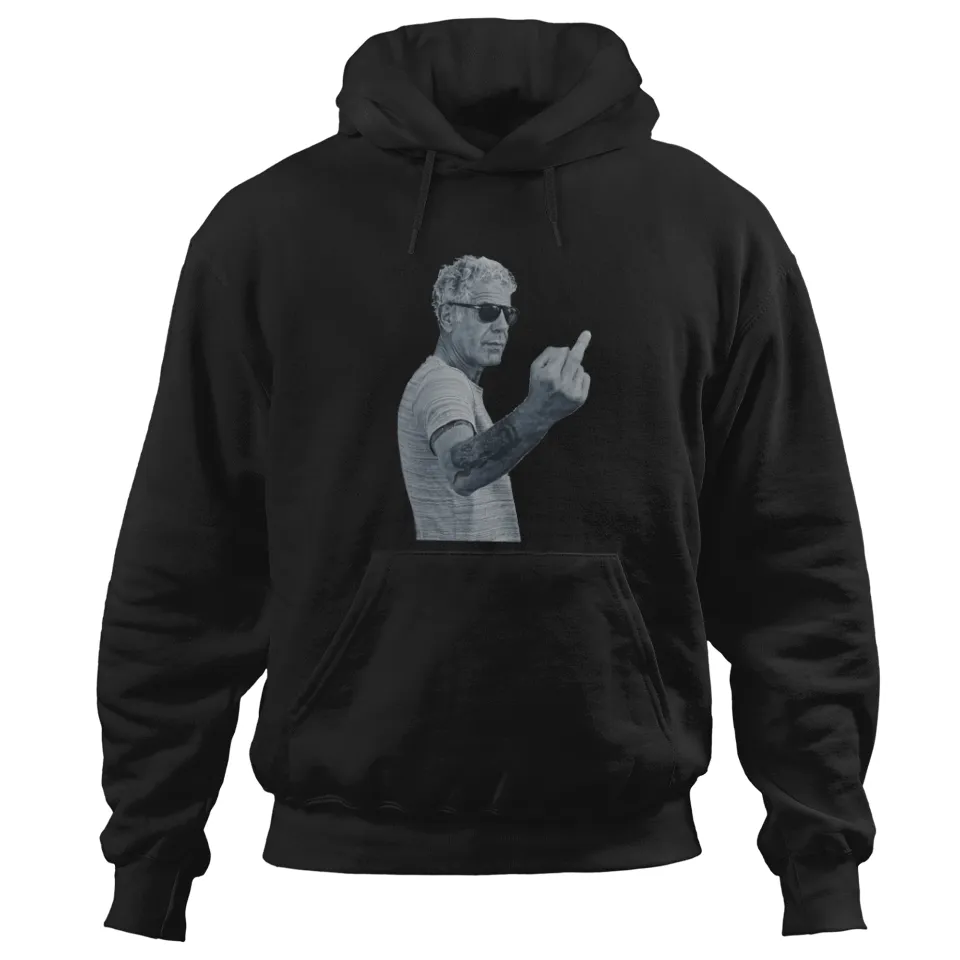 Hoodies Unisex Noirs Anthony Bourdain