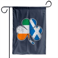 Drapeau de jardin Scotch Irish Shamrock pour la Saint-Patrick