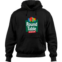 Hoodies Unisex Noirs Round Table Pizza
