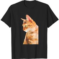 T-shirts pour hommes Orange Cat en noir — T-shirts pour hommes