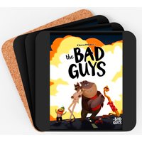 The Bad Guys (2022) Classic Coasters - Cork Bottom — Coasters & Placemats