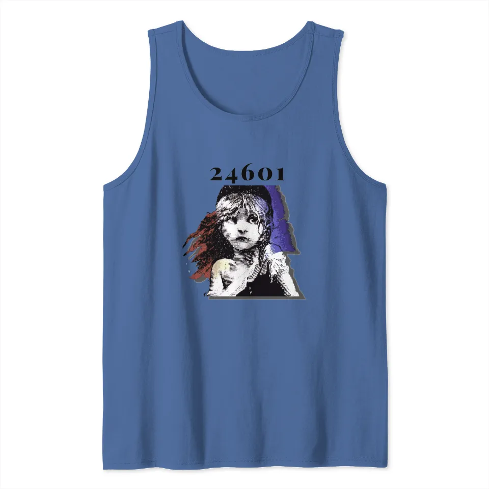 24601 Les Mis - Les Miserables Men's Tank Tops in Dark Grey — Mens T Shirts