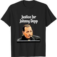 T-shirt classique Justice pour Johnny Depp avec design artistique — T-shirts pour hommes