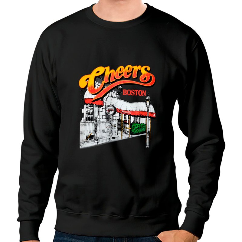 Sweat-shirt noir unisexe Cheers TV Show
