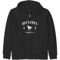 Hoodies zippés Deftones pour unisexe en noir — Sweats à capuche pour hommes