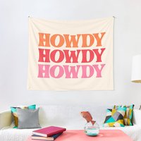 Howdy Tapestry - Custom Wall Tapestry for Home Decor — Tapestries