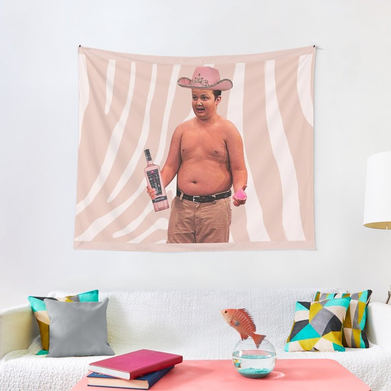 Gibby Pink Whitney Tapestry — Tapestries