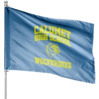 Calumet High School Wolverines Red Dawn Movie House Flags