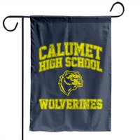 Calumet High School Wolverines Garden Flags - Red Dawn Movie