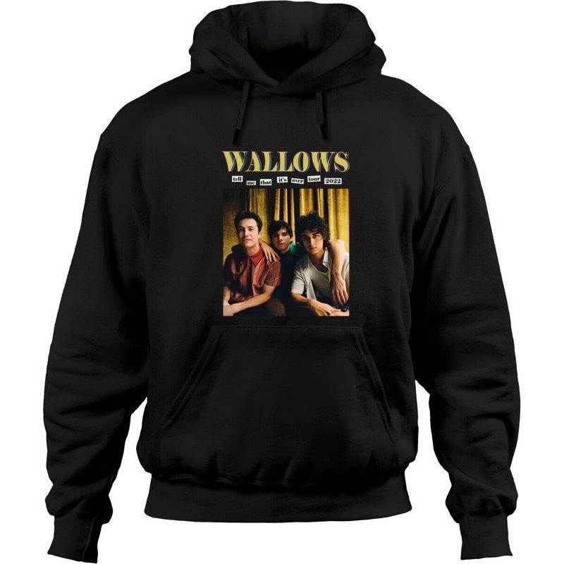 Hoodies Unisex Wallows Tour 2022 en Noir — Sweats à capuche pour hommes