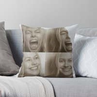 Phoebe Bridgers Throw Pillow Cover - Royal Blue — Decorative Cushions