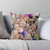 Phoebe Bridgers Throw Pillow Cover - Royal Blue