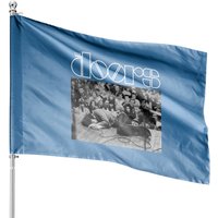Drapeau de maison The Doors Jim Morrison Allongé Sur Scène — Drapeaux décoratifs