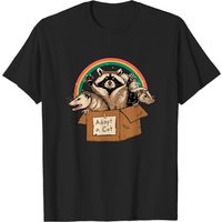 T-shirt Opossum Raton Laveur pour Hommes en Noir
