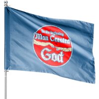 Funny Atheist Agnostic House Flags - Double-Sided Print — Decorative Flags