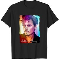 T-shirt Justice For Johnny pour hommes en noir
