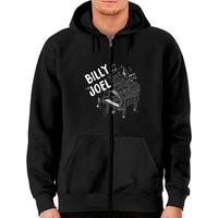 Billy Joel - The Keys Zip Hoodie for Unisex