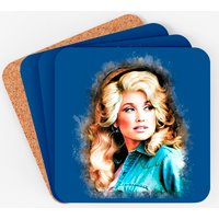 Dolly Parton Acrylic Ink V2 Coasters