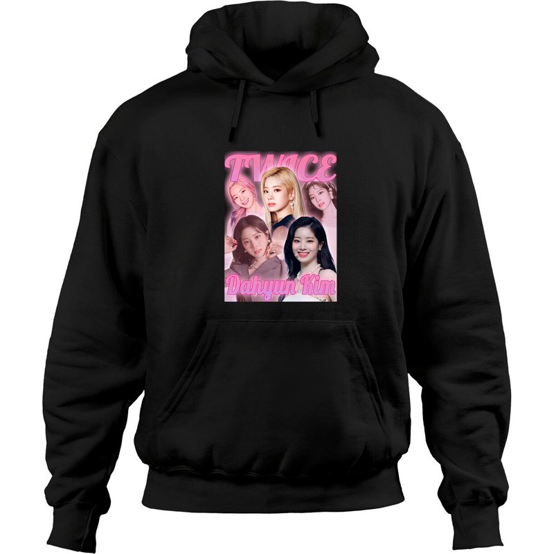 Hoodie Unisexe Noir Twice Dahyun — Sweats à capuche pour hommes