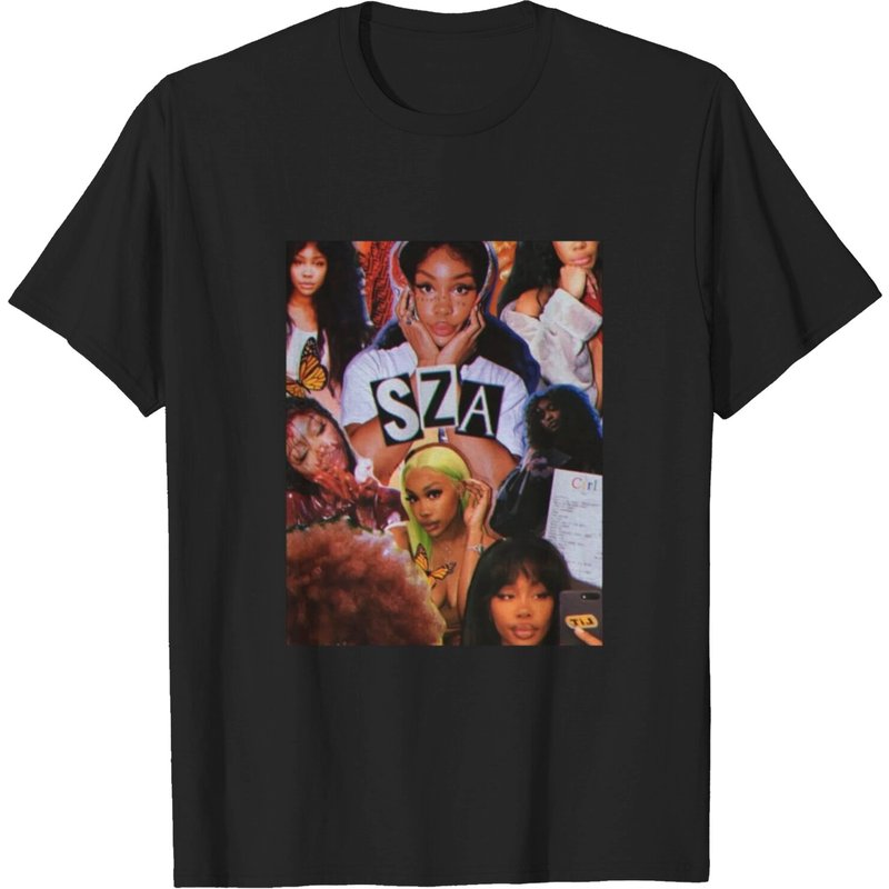 T-shirt SZA 2022 pour hommes en noir — T-shirts pour hommes