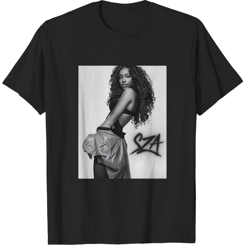 T-shirt SZA 2022 pour hommes en noir — T-shirts pour hommes