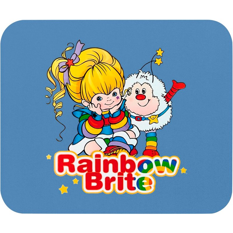 Rainbow Brite Classic Mouse Pads for Enhanced Gaming and Browsing — Mouse Pads & Desk Mats
