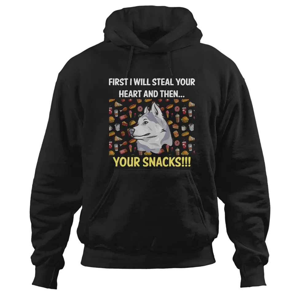 Hoodie Unisexe Alaskan Malamute Steal Heart 01 — Sweats à capuche pour hommes