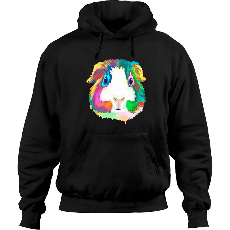 Guinea Pig Lover Unisex Black Hoodie — Mens Hoodies