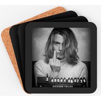 Johnny Depp Blow Mugshot Coasters — Coasters & Placemats