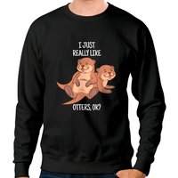 Sweatshirt Unisexe Amoureux des Loutres