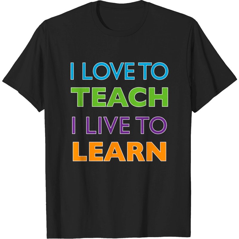 T-shirt Love To Teach Live To Learn pour hommes — T-shirts pour hommes