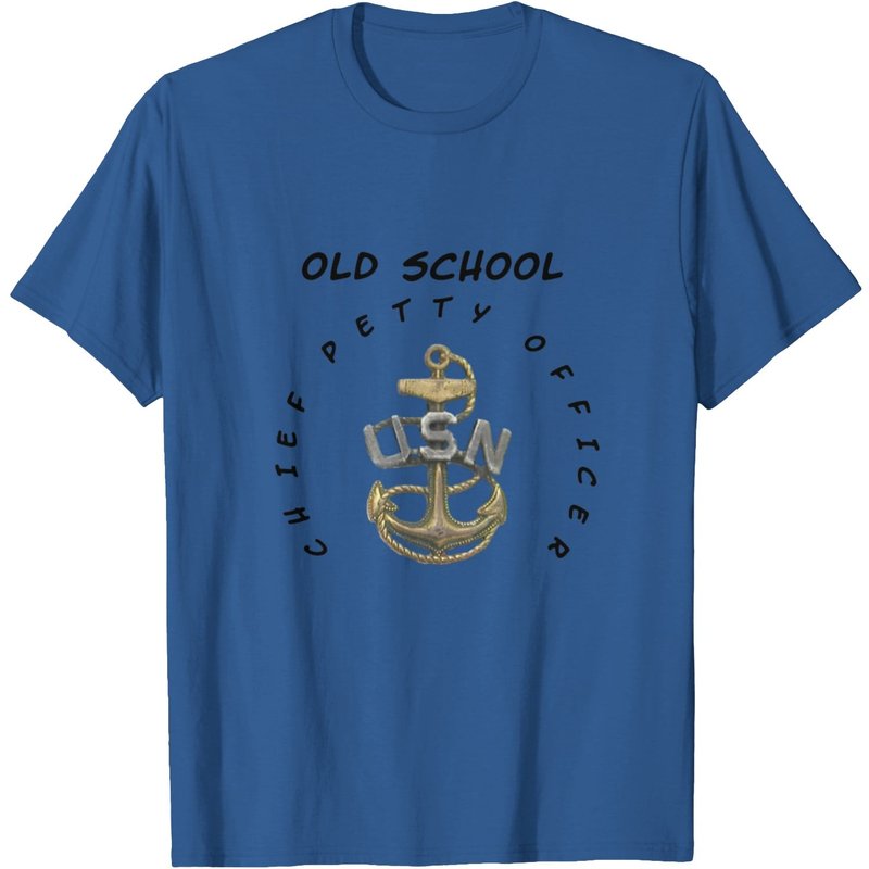 US Navy Old School CPO Chief Petty Officer Coffee T-shirt
