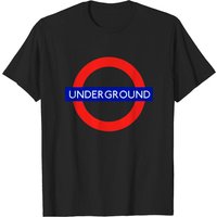 T-shirt pour hommes Underground London en noir — T-shirts pour hommes
