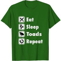 T-shirt Mange Dors Grenouilles Répète pour Hommes