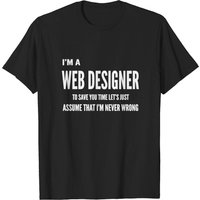 T-shirt Cadeau Designer Web pour Hommes - Noir