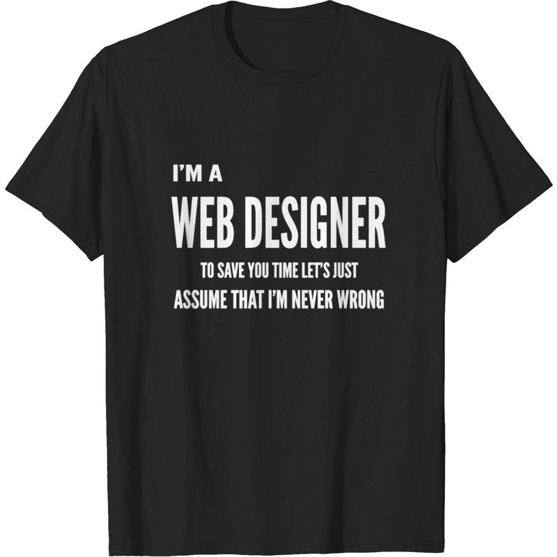 T-shirt Cadeau Designer Web pour Hommes - Noir — T-shirts pour hommes