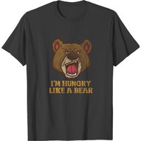 T-shirt pour hommes Hungry Bear en noir