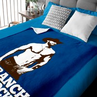 Ram Ranch Baby Blanket - Royal Blue Velveteen — Baby Blankets
