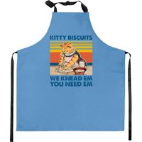 Cute Cat Kitty Biscuits Kitchen Apron - Adjustable & Machine Washable