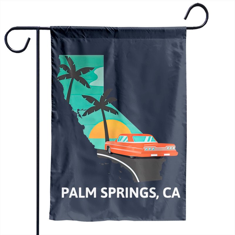 Drapeaux de jardin Palm Springs - Impression double face — Drapeaux décoratifs