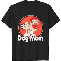 T-shirt Dog Mom Noël pour hommes - Cadeau amusant pour amoureux des chiens