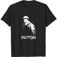 T-shirt Général George S. Patton WW2 pour hommes - Noir — T-shirts pour hommes
