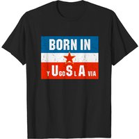 T-shirt Jugo Tito SFRJ Né en Yougoslavie Kosovo pour Hommes