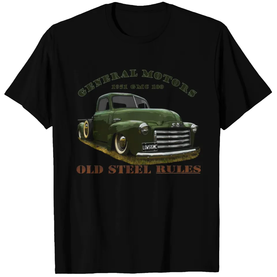 1951 General Motors GMC 100 Truck Men's Heavyweight T-shirt — Mens T Shirts