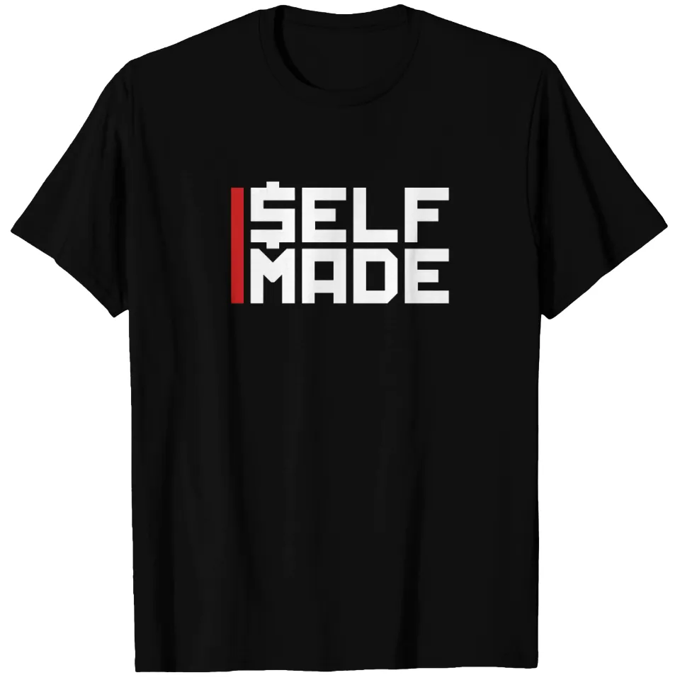 Bar Logo Rich Self Made Man Millionaire T-Shirt for Men