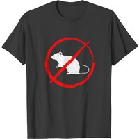 T-shirt Pest Controller avec Signe de Rat pour Hommes en Noir — T-shirts pour hommes