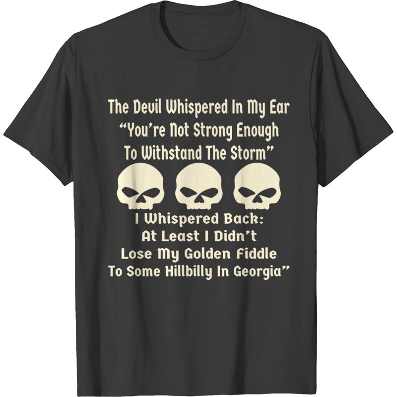 T-shirt « Didn’t Lose My Fiddle To Some Hillbilly In Georgia » pour hommes — T-shirts pour hommes