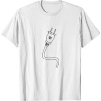 T-Shirt Plug pour Hommes en Ash