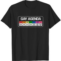 T-shirt Gay Agenda T Rainbow Week LGBT Tacos Brunch pour hommes
