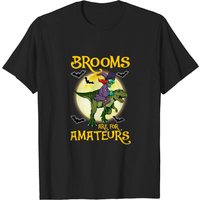 T-shirt Sorcière Montant des Dinosaures pour Hommes — T-shirts pour hommes